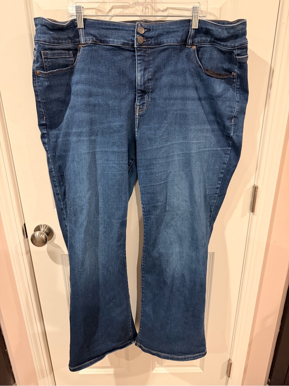 Lane Bryant High Rise Bootcut Blue Jeans with Tighter Tummy Size 24